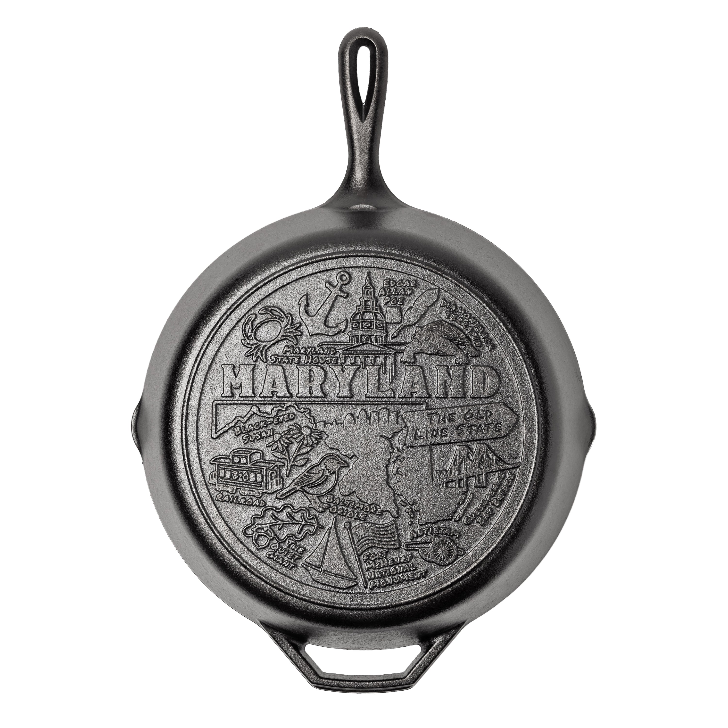 American Road Trip: 12 Inch Seasoned Cast Iron Skillet, Maryland - Image 6