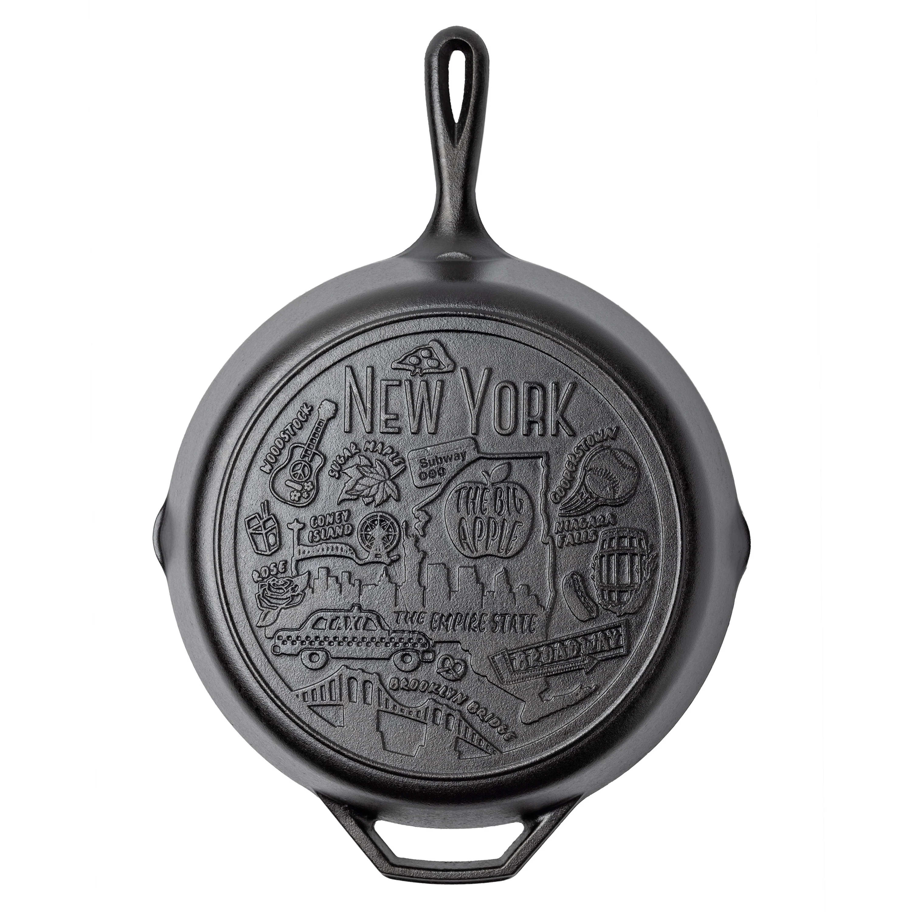 American Road Trip: 12 Inch Seasoned Cast Iron Skillet, New York - Image 6