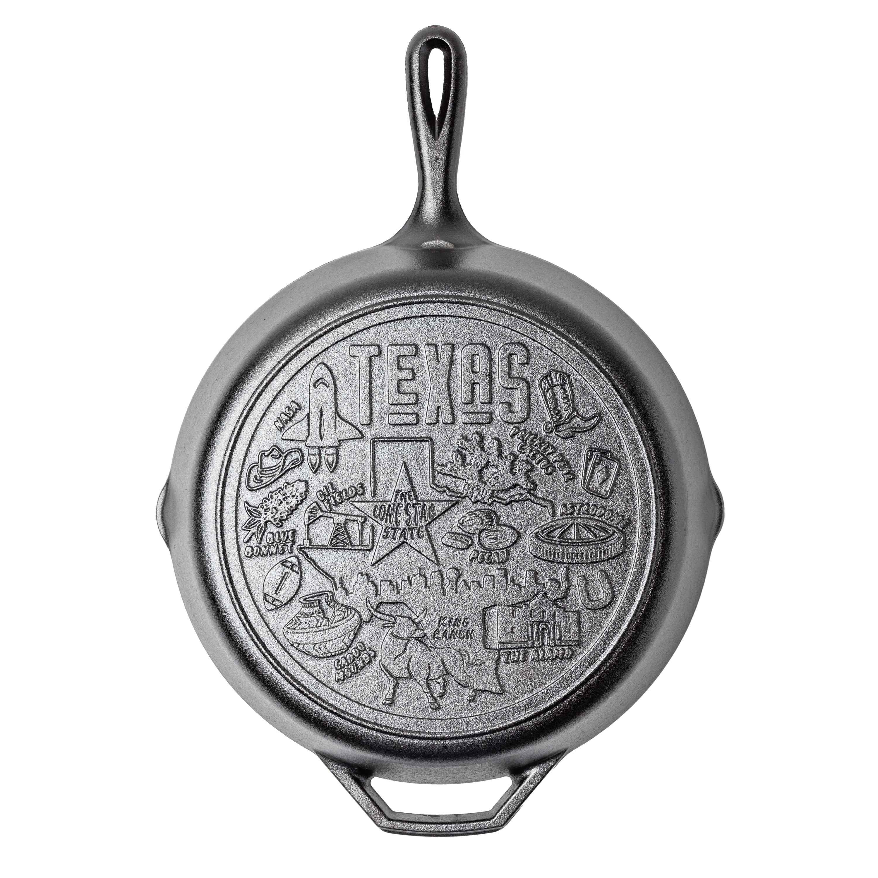 American Road Trip: 12 Inch Seasoned Cast Iron Skillet, Texas - Image 6