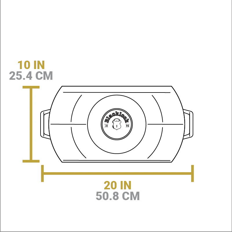 Blacklock Lightweight Cast Iron Double Burner Griddle - Image 10
