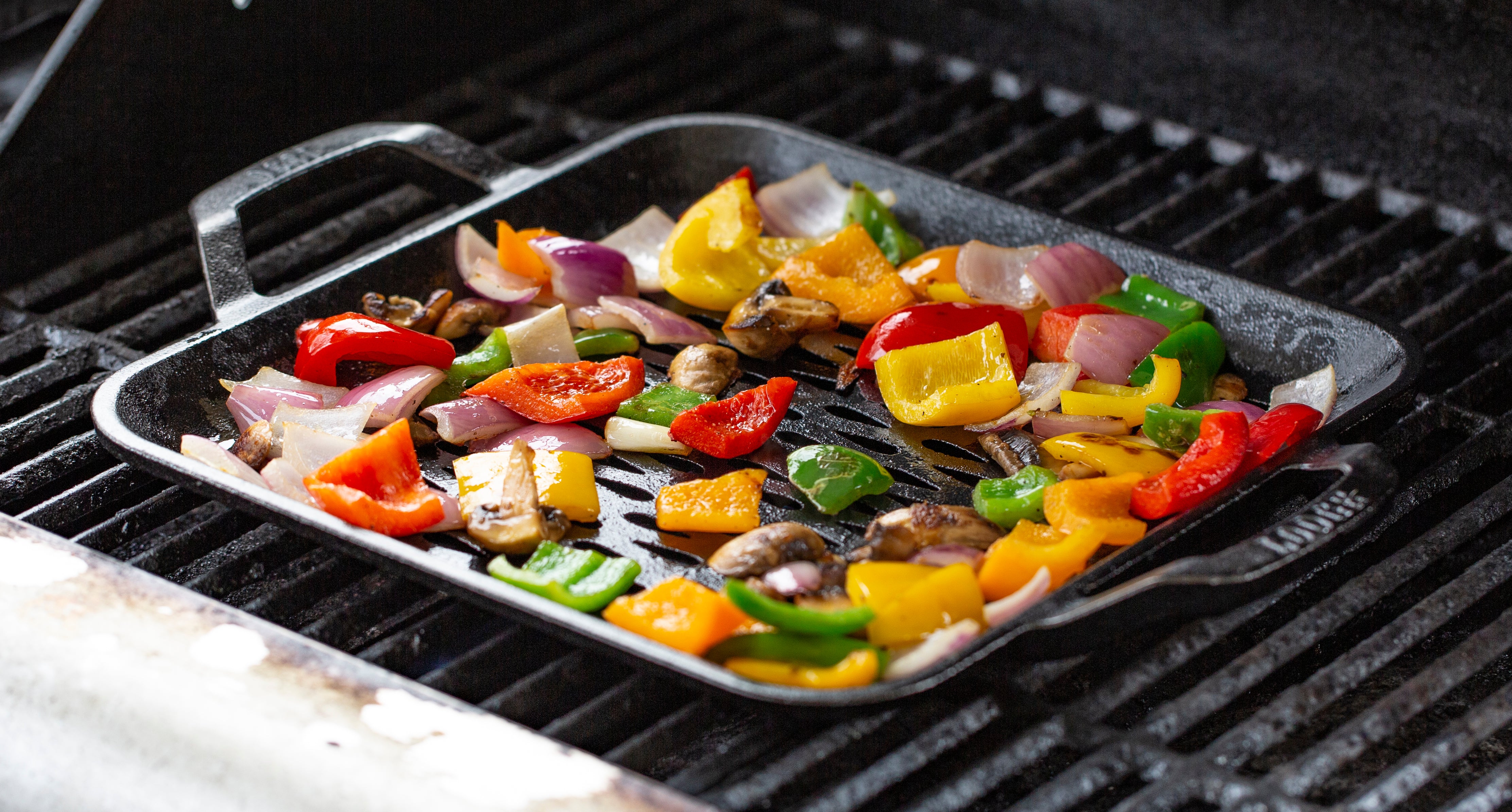 Chef Collection 11 Inch Cast Iron Square Grill Topper - Image 4