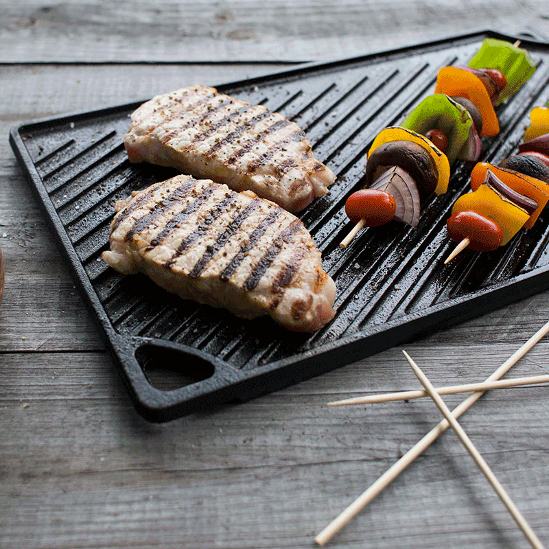 16.75 x 9.5 Inch Double Play Reversible Grill/Griddle - Image 6