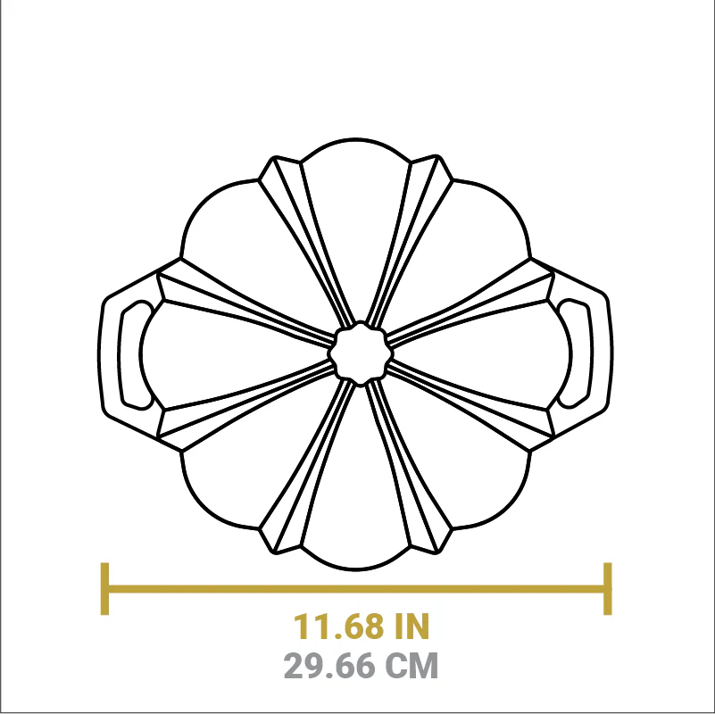 Seasoned Cast Iron Fluted Cake Pan - Image 6