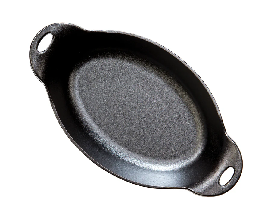 Heat-Treated 36 Ounce Oval Cast Iron Server  - Image 2
