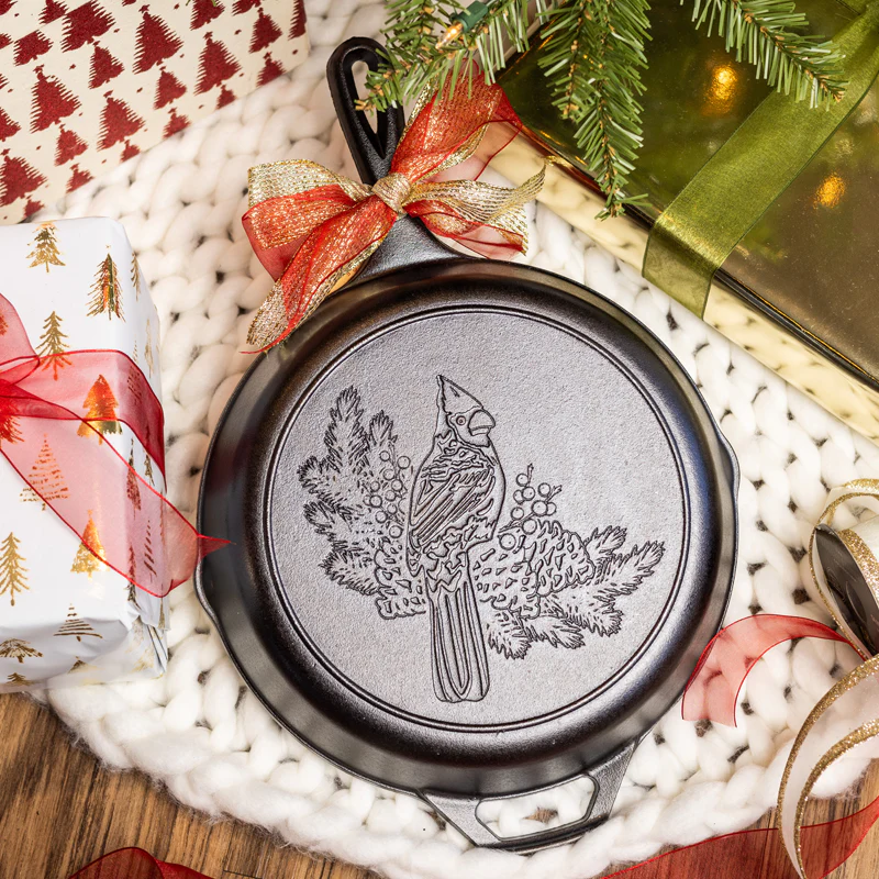 Lodge 10.25 Inch Seasoned Cast Iron Cardinal Skillet - Image 3