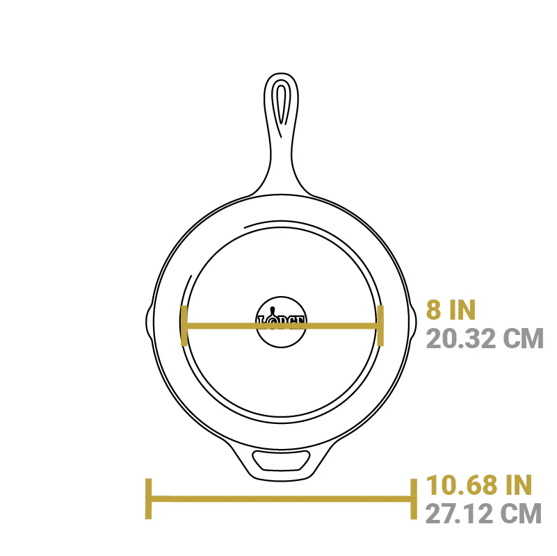Lodge 10.25 Inch Seasoned Cast Iron Holiday Gnome Skillet  - Image 5