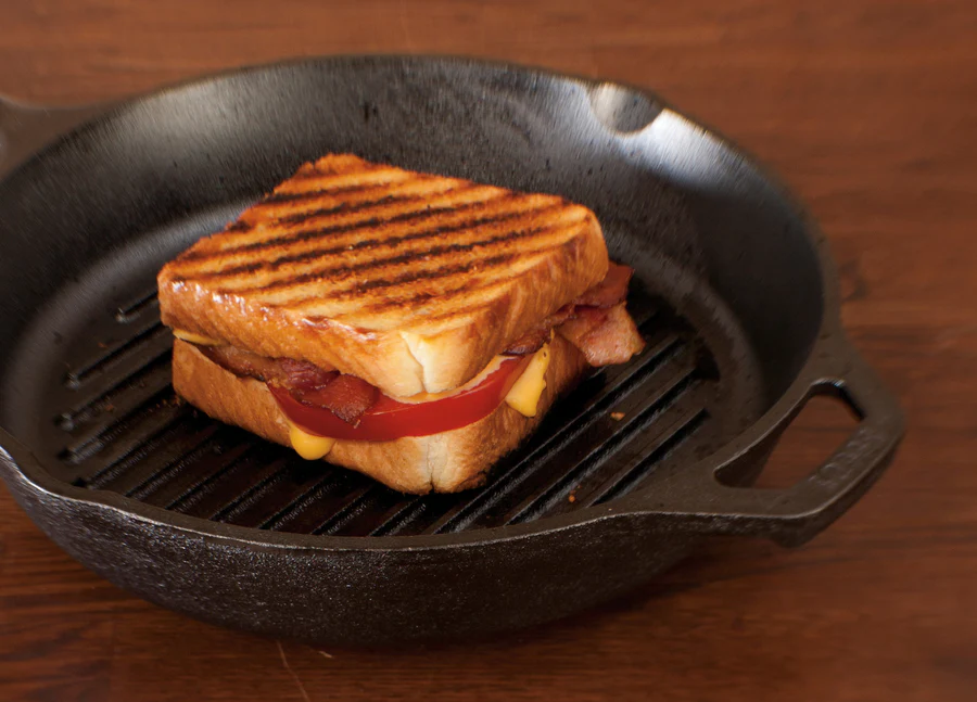 Round Cast Iron Grill Pan - Image 4