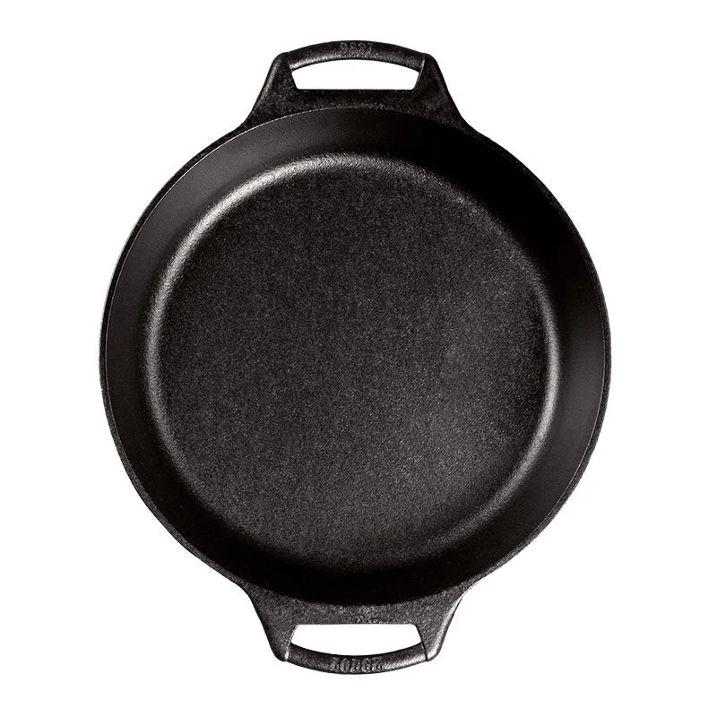 10.25 Inch Seasoned Cast Iron Baker's Skillet - Image 2