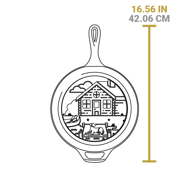 Wanderlust 3.2 Quart Cast Iron Cabin Combo Cooker - Image 6