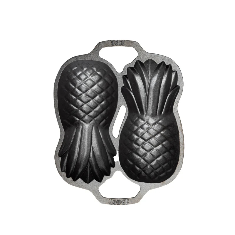 Seasoned Cast Iron Pineapple Pan