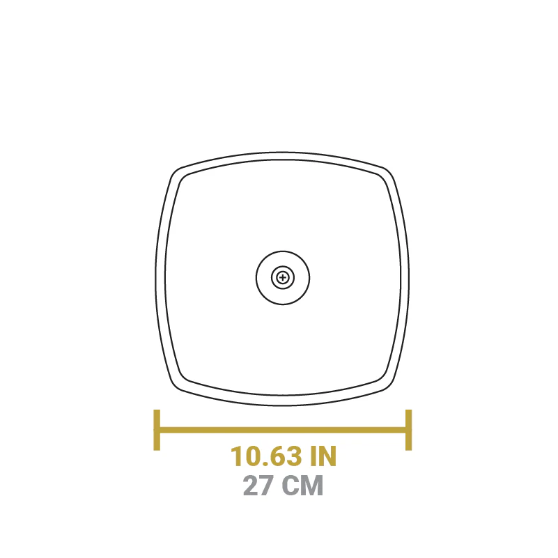 10.5 Inch Square Glass Lid - Image 4
