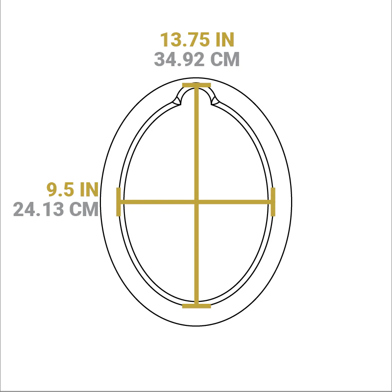 13.25 Inch Jumbo Oval Walnut Wood Underliner - Image 6