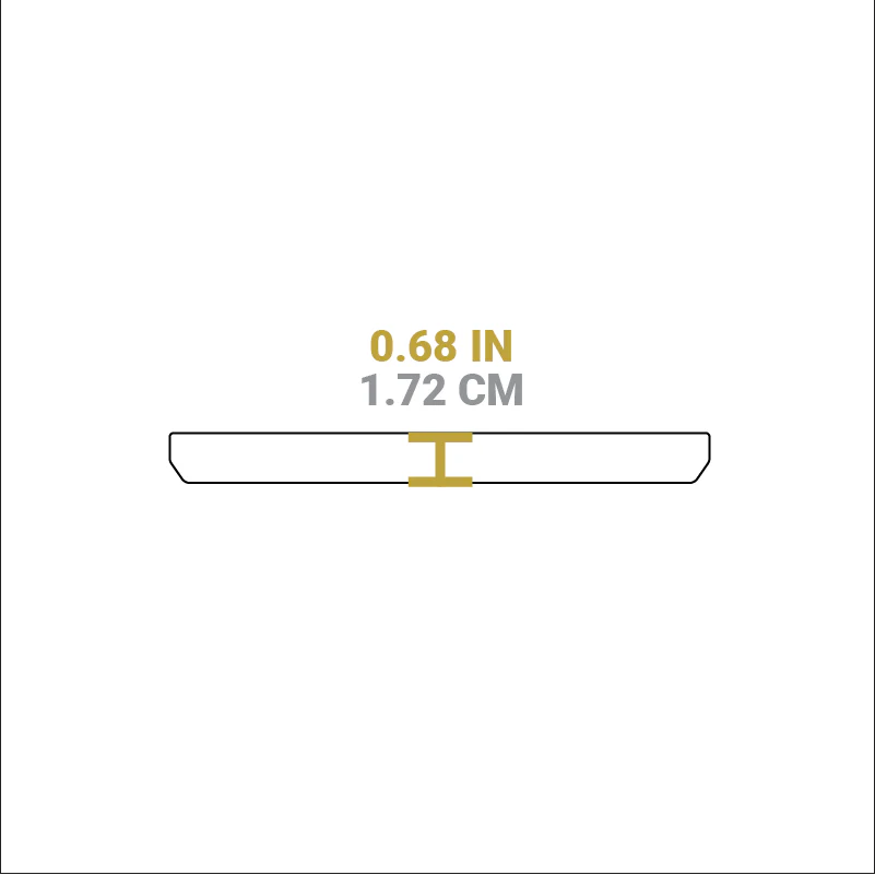 10 Ounce Rectangular Walnut Wood Underliner - Image 3